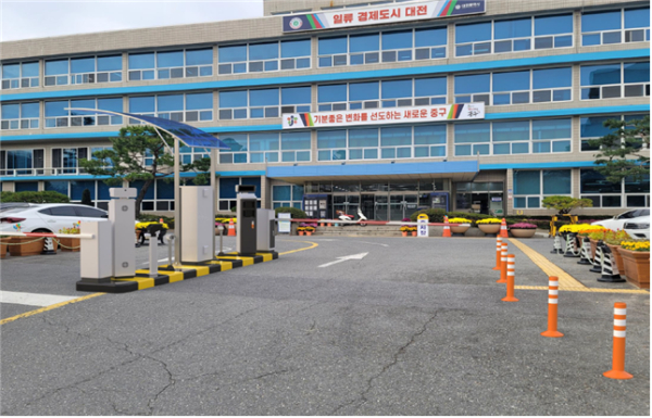 중구청사 주차장 차단기 설치 예상도