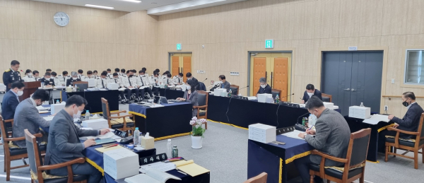 안전건설소방위원회 행감(청양소방서)