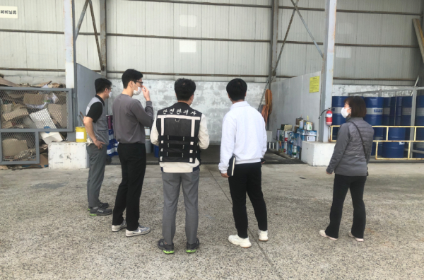 지난 10월 환경기동처리반 점검사진