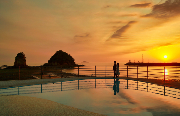 꽃지해수욕장 할미할아비바위 낙조 경관