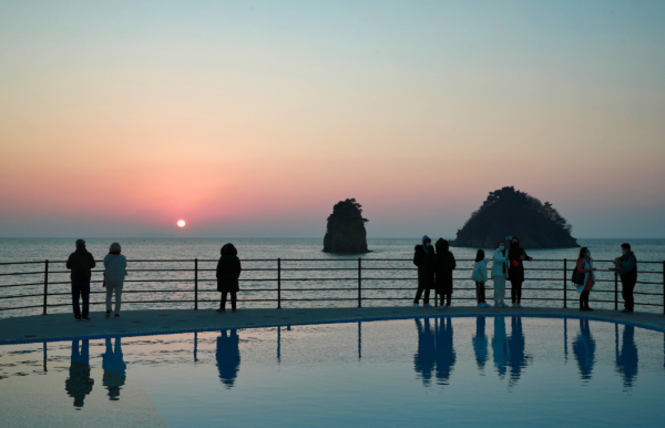 꽃지해수욕장 할미할아비바위 낙조 경관