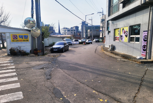 정비 예정인 양유정1로