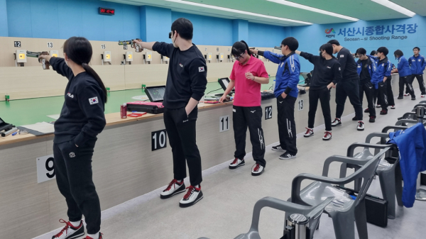 2022 동아시아 유스 공기총 사격대회 모습
