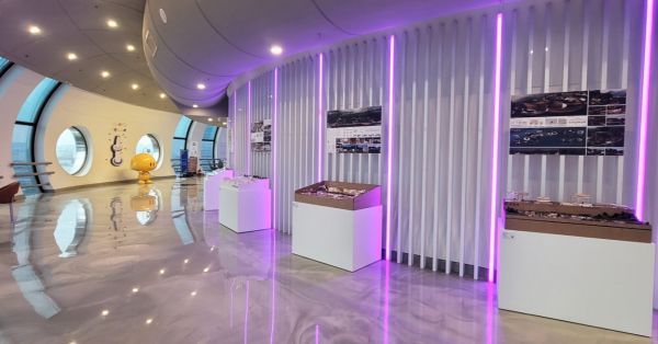 한밭대학교 산업디자인학과 학생들의 ‘#안녕_대전’ 전시회 작품 전시 모습