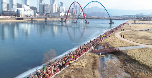 지난 맨몸마라톤 개최 모습