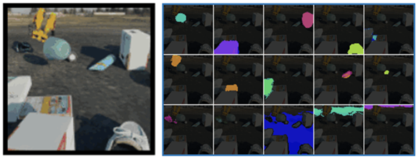 KAIST 안성진 교수 연구팀이 개발한 기술이 복잡한 상황에서 객체의 개념을 스스로 학습하는 장면