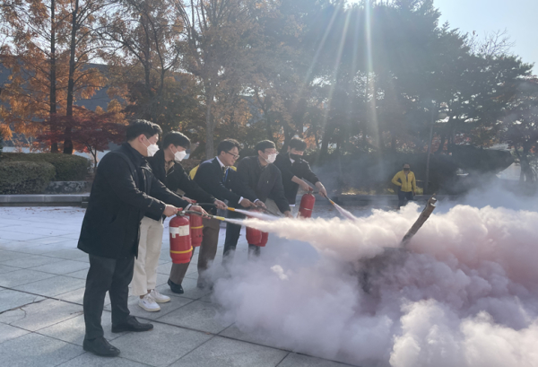 재난 재해 훈련 모습