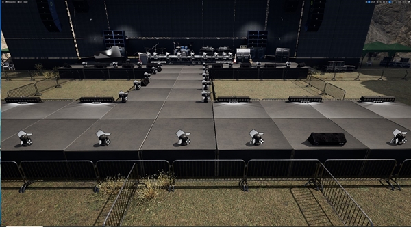 ETRI의 메타버스 가상공연 기술을 통해 생성한 가상의 공연장 모습