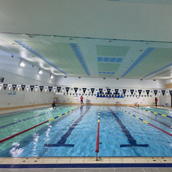 17일, 한솔수영장에서 ‘제1회 특수교육 방과수 수영 페스티벌에 특수교육대상학생들이 참여하고 있다.