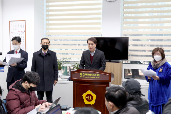 이상래 대전시의회 의장, 2022년 결산 기자브리핑.
