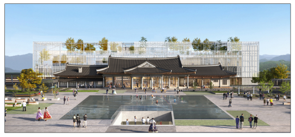 전라선 전주역사 증축 공사 조감도