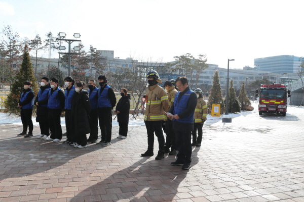 정부세종청사 체육관 화재대비 합동 소방훈련 실시