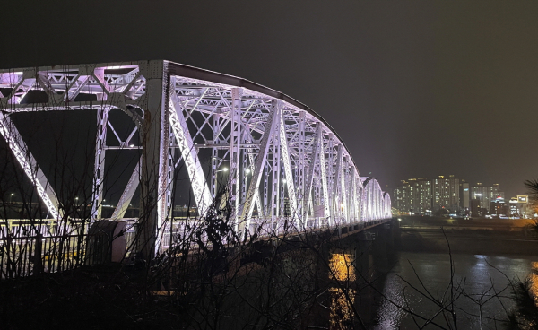국가 등록문화재 ‘금강철교’ 야간경관