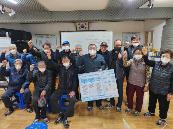 지난해 희망마을 선행사업 추진 모습