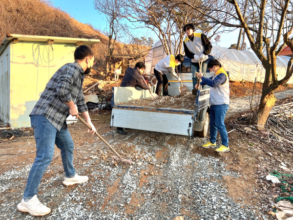 봉사활동 실시 모습