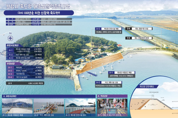 죽도항 어촌신활력증진사업 조감도