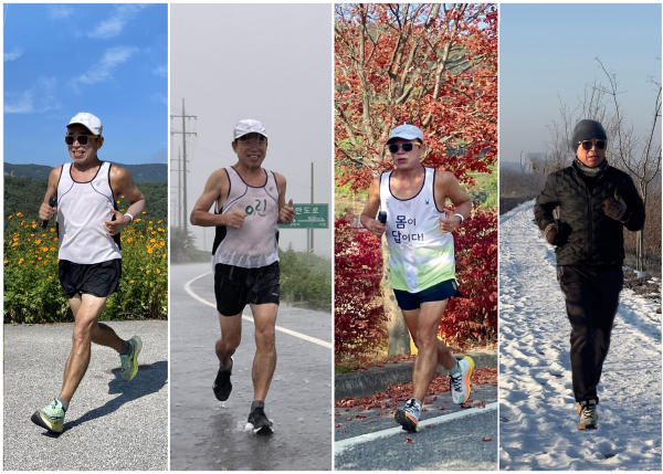 021년 12월 3일부터 2023년 1월 26일까지 4계절 동안 대한민국 한바퀴를 완주한 맥키스컴퍼니 조웅래 회장 사진 모음