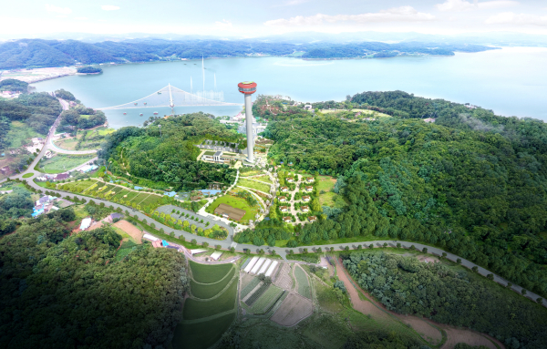 2025년 완공 예정 중인 예당호 착한농촌체험세상 조감도