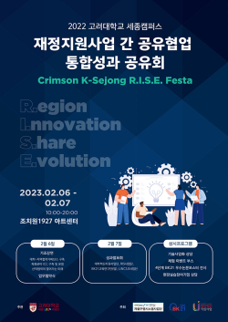 ‘2022 재정지원사업 간 공유협업 통합성과공유회’ 포스터