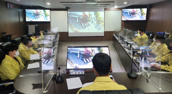 청양군, 재난 대비 훈련 전국 최우수기관 선정-드론영상 중계시스템