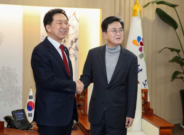 김기현 후보와 김태흠 충남지사.