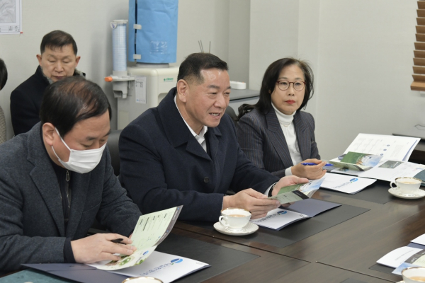 최원철 공주시장 이인면 연두방문 주민소통 모습