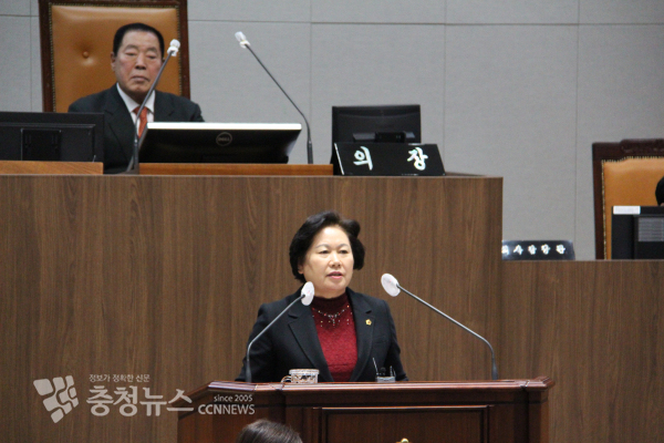 김옥수 의원(서산2·국민의힘)은 “내포신도시 내 설치된 15개 시·군 테마광장 상징 조형물을 통합관리 해야 한다”고 주장했다/사진 권상재 기자