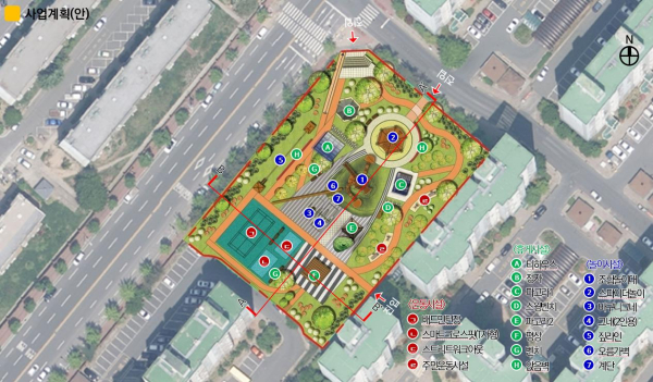 알라딘공원 계획평면도