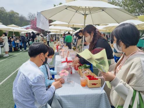 지난 2022년 당진농부시장 운영사진