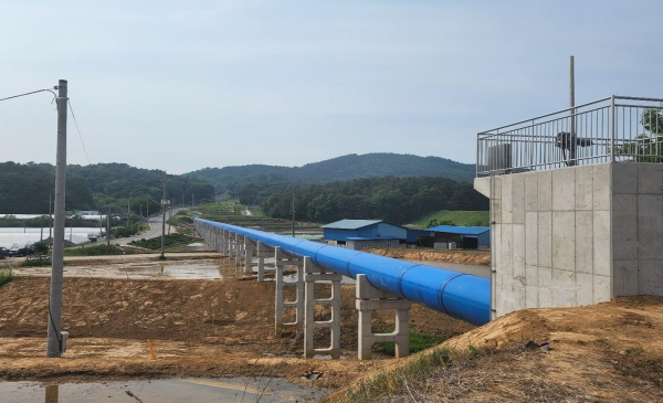 수리시설개보수사업(논산 노성간선 수로교 시공후)