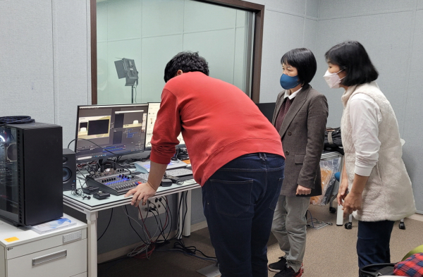 웅진도서관, ‘영상스튜디오 프로그램’ 운영 모습