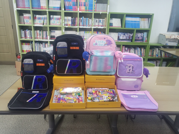 드림스타트 초등학교 입학생에게 지원한 입학선물