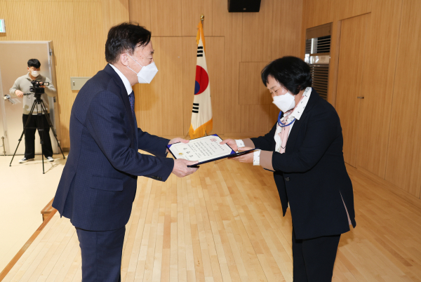 23일, 또래코칭 지원단 위촉식 모습