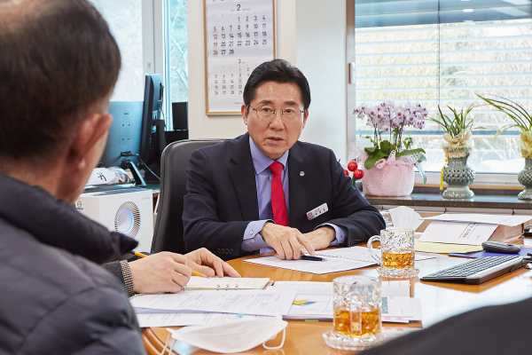 박경귀 아산시장, 2023년 세 번째 ‘아산형통’ 진행 모습