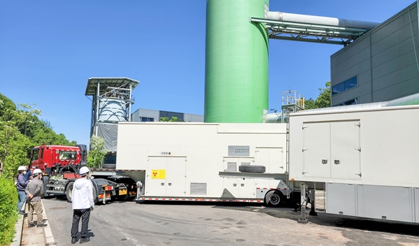 이동형 전자 가속기 현장 배치 모습