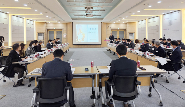 28일 시청 대회의실에서 열린 서산시 중대시민재해 안전계획 컨설팅 용역 최종 보고회 모습