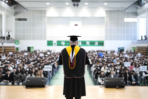 남상호 총장 축사 모습