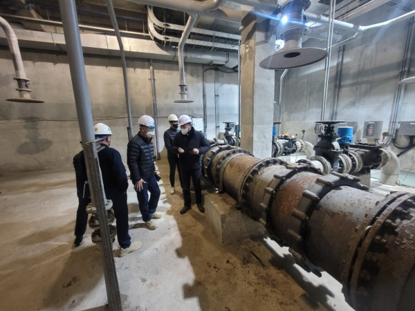 대덕테크노밸리 펌프장 현장점검 모습