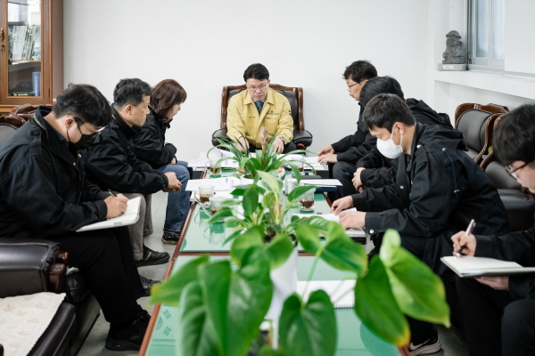 지난 15일부터 17일까지 봄철 산불 예방을 위한 10개 읍․면 순방 모습