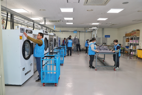 당진시 노동자 작업복 세탁소