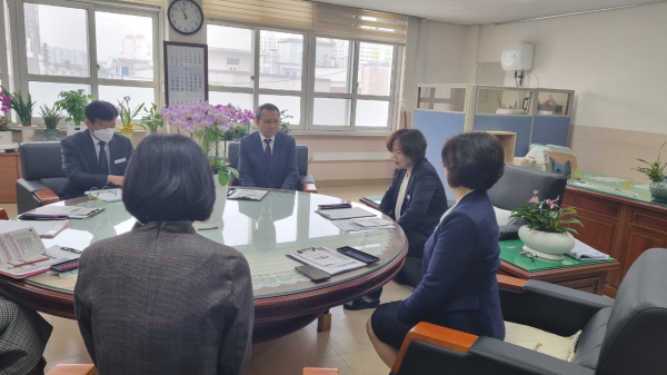 대전서부교육장 도마초 방문 모습