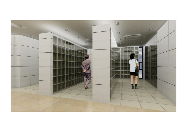 천안추모공원 봉안당 조감도.