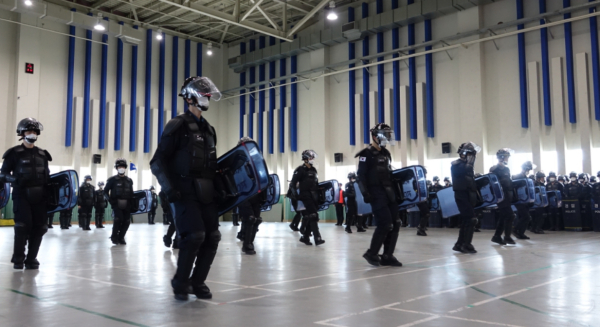 기동대 훈련 점검