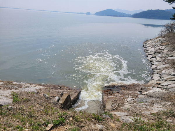 전북 부안 청호저수지 양수저류 전경