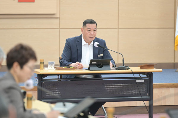 신5도2촌 정책 추진상황 보고회 진행 모습