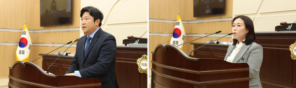 “ 건의안 사진 (박철용 의원, 김세은 의원) ”