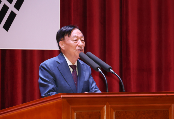 보건교사 직무연수 및 학교보건 업무 설명회에서 설동호 교육감 인사말 모습