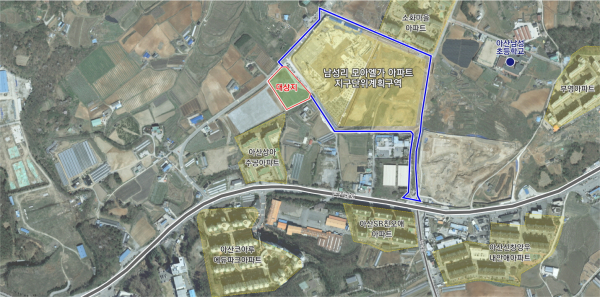 신창면 남성리 문화공원 위치도/아산시 제공