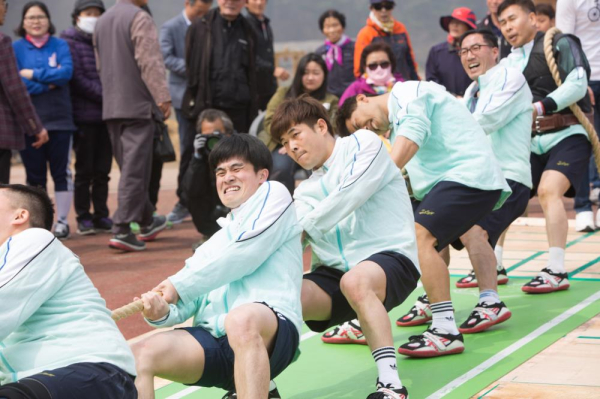 지난 2017년 당진시에서 개최된 전국 스포츠 줄다리기 진행 모습