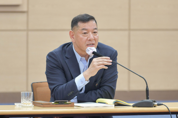 읍면동 순방 건의사항 보고회 모습